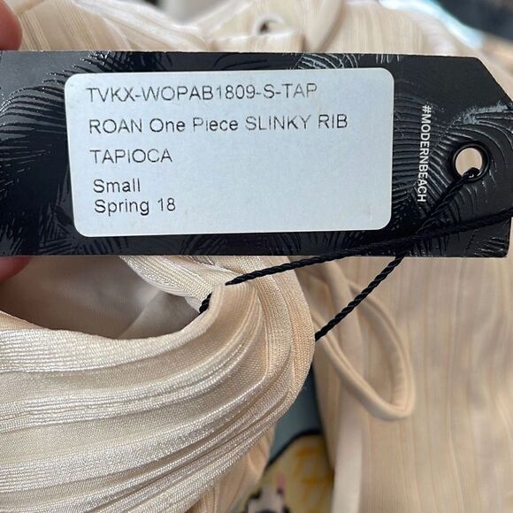Tavik | Tapioca Roan Slinky Rib Moderate Coverage One-Piece Sz S - Picture 3 of 5